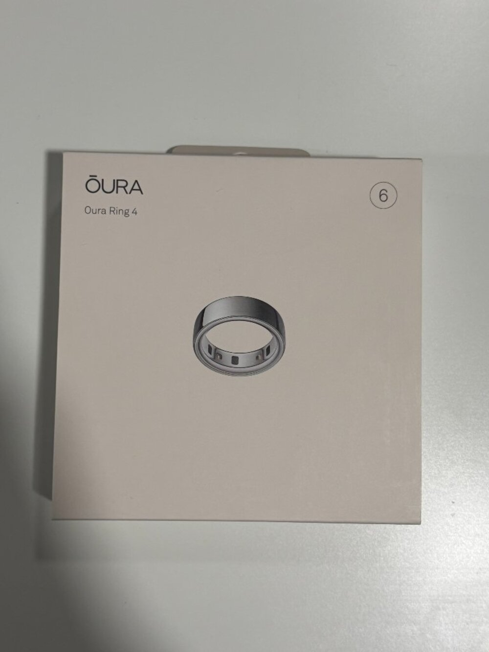 Oura ring 4 Size 6 Silver